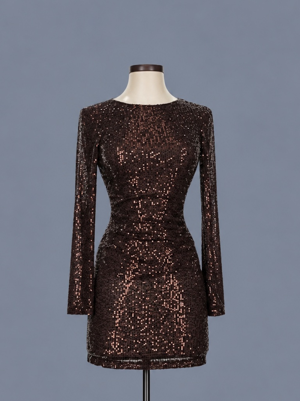 Speechless Sequin Open Back Long Sleeve Mini Dress – XS – NWT